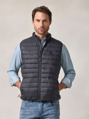 Quilted Vest | Grey