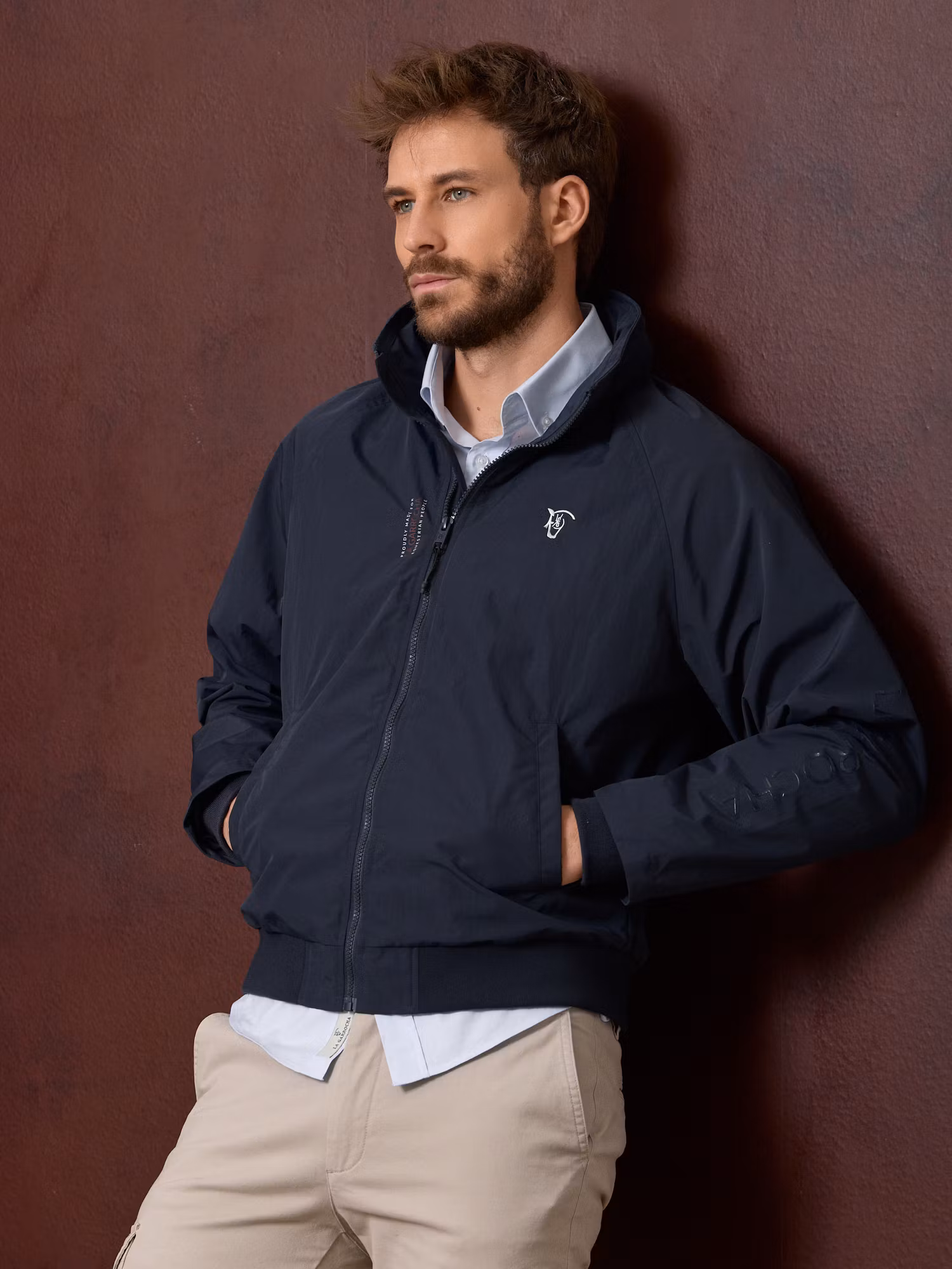 Lightweight Rider Jacket | Navy Blue