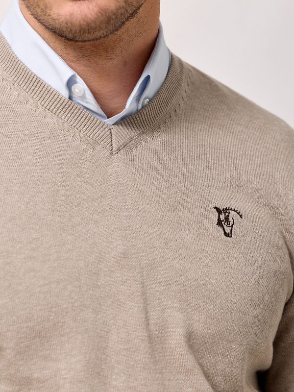 Suéter decote em V | Piedra