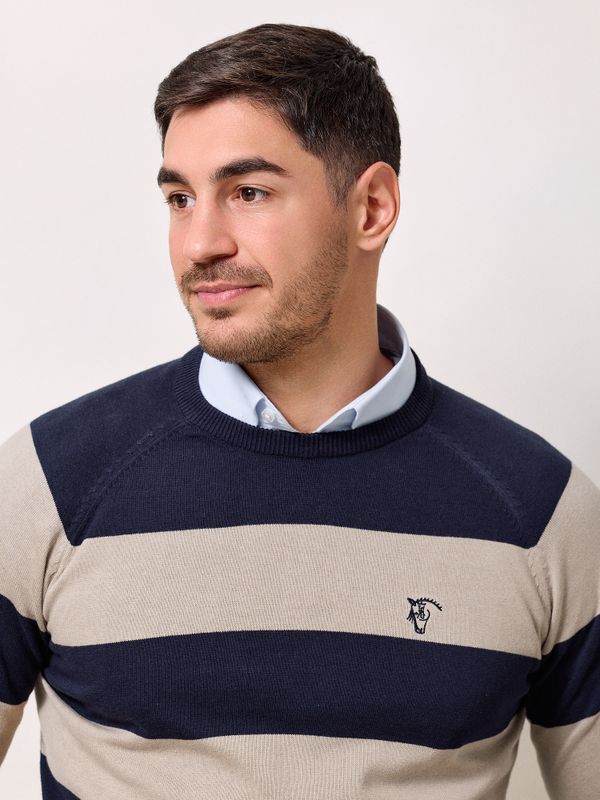 Suéter Listrado | Marino