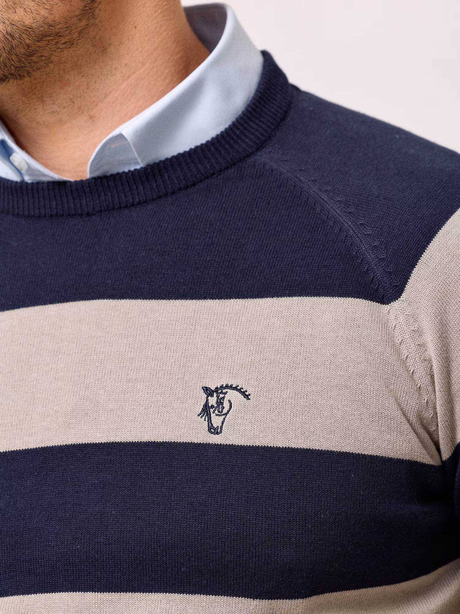 Striped Sweater | Navy Blue