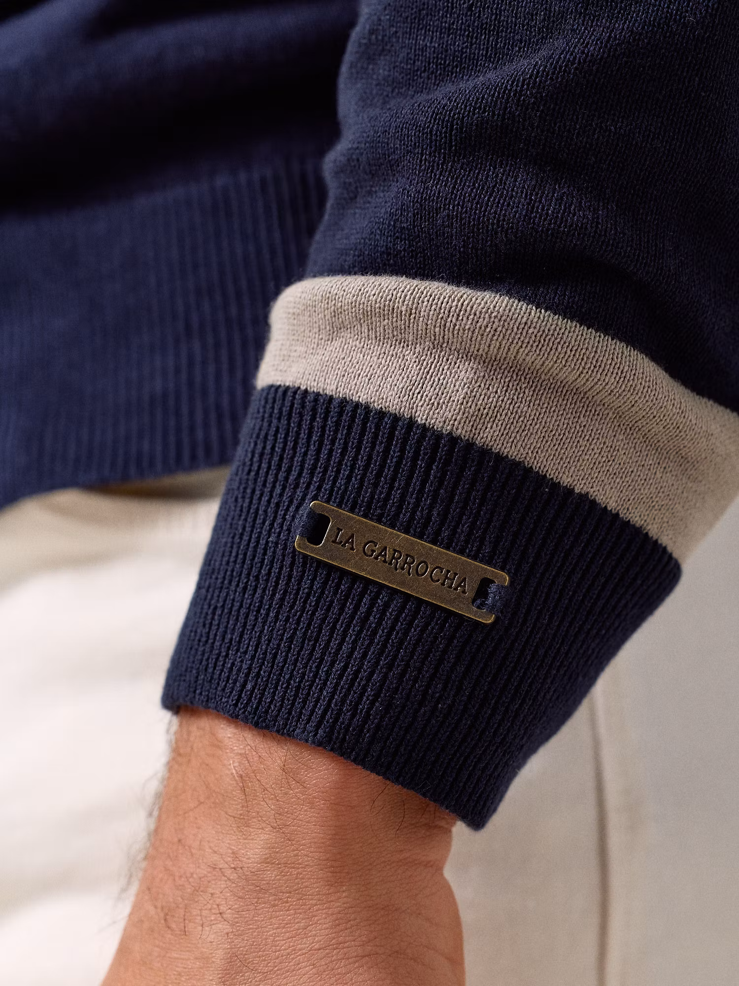 Striped Sweater | Navy Blue