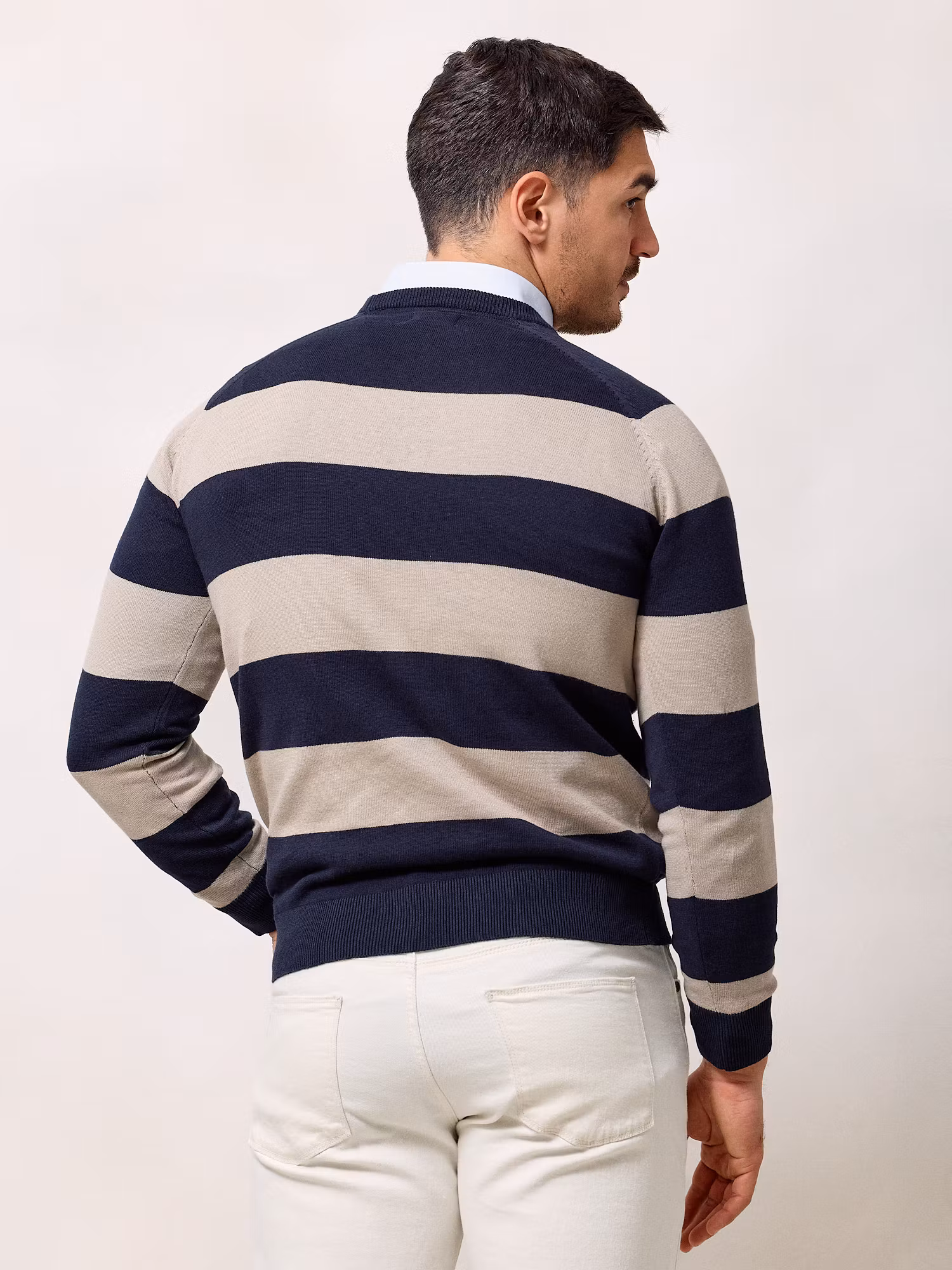 Striped Sweater | Navy Blue