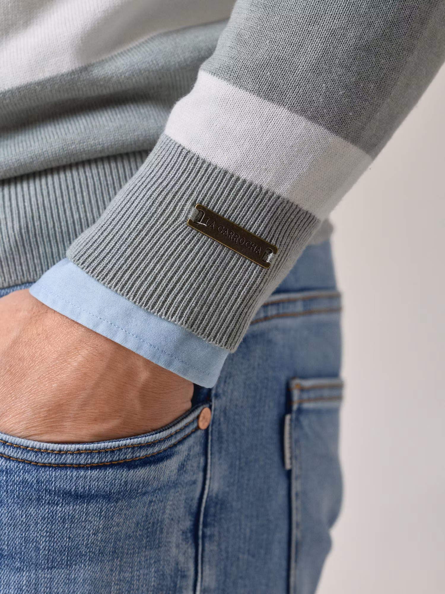 Striped Sweater | Basil Green