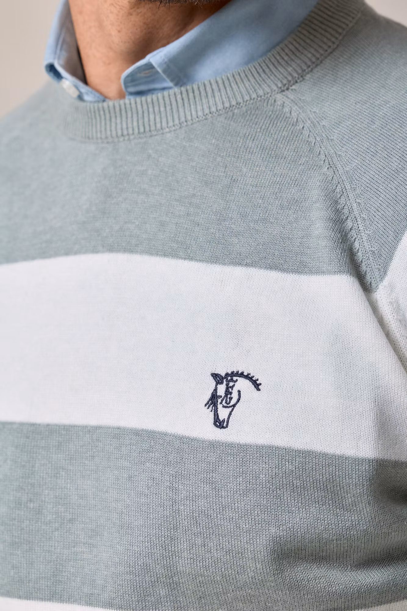 Striped Sweater | Basil Green