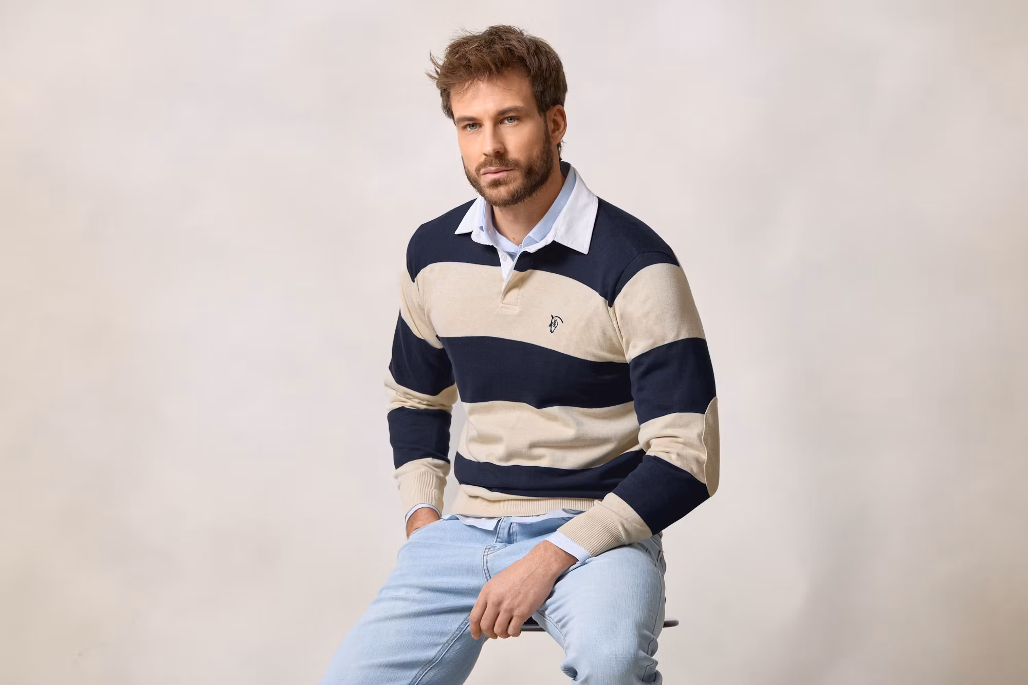 Pull Polo Rugby | Bleu Marine