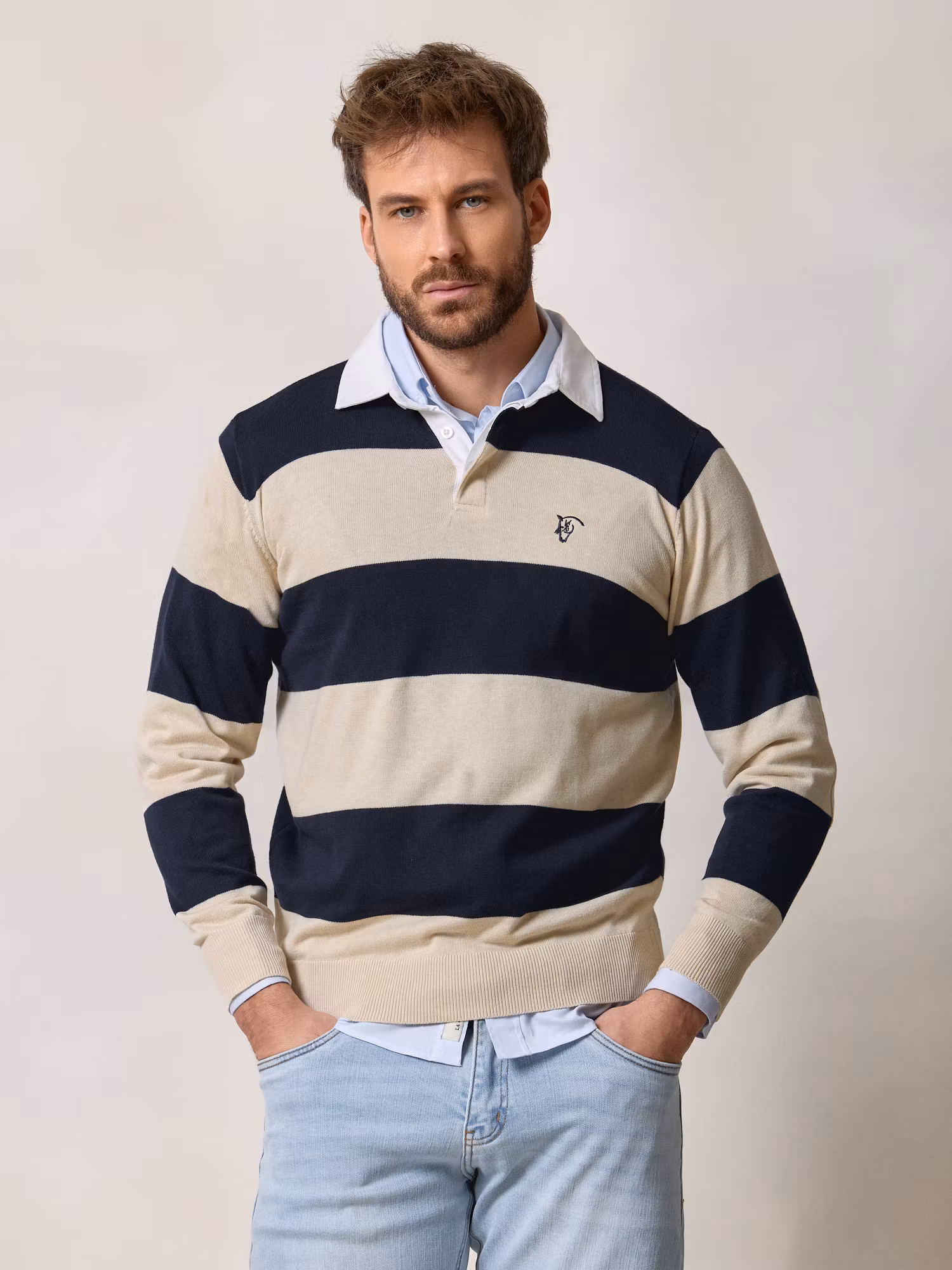 Pull Polo Rugby | Bleu Marine