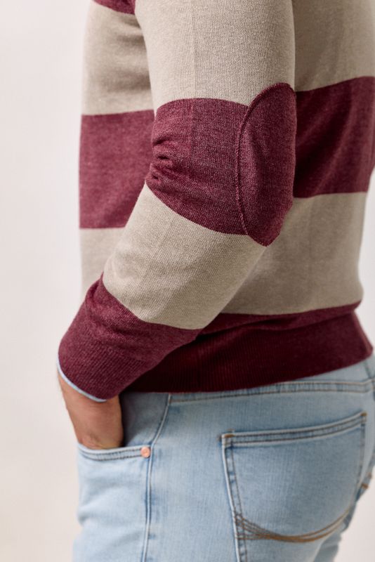 Pull Polo Rugby | Burgundy