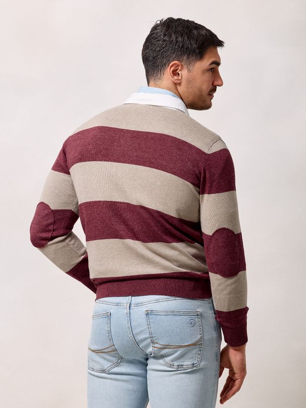 Pull Polo Rugby | Burgundy