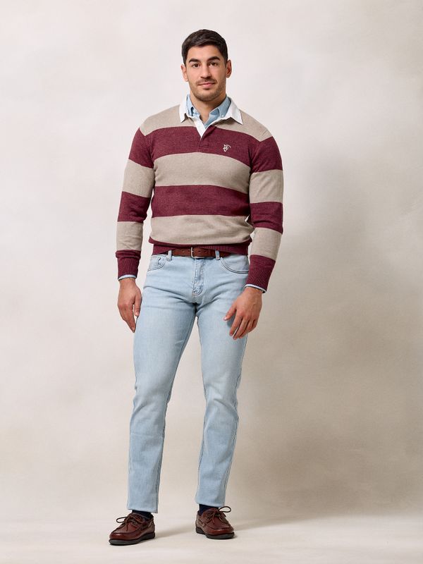 Pull Polo Rugby | Burgundy