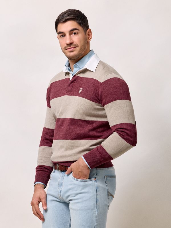 Pull Polo Rugby | Burgundy