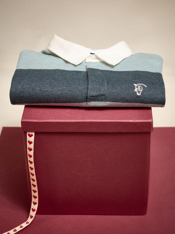 Pull Polo Rugby | Azul Lago