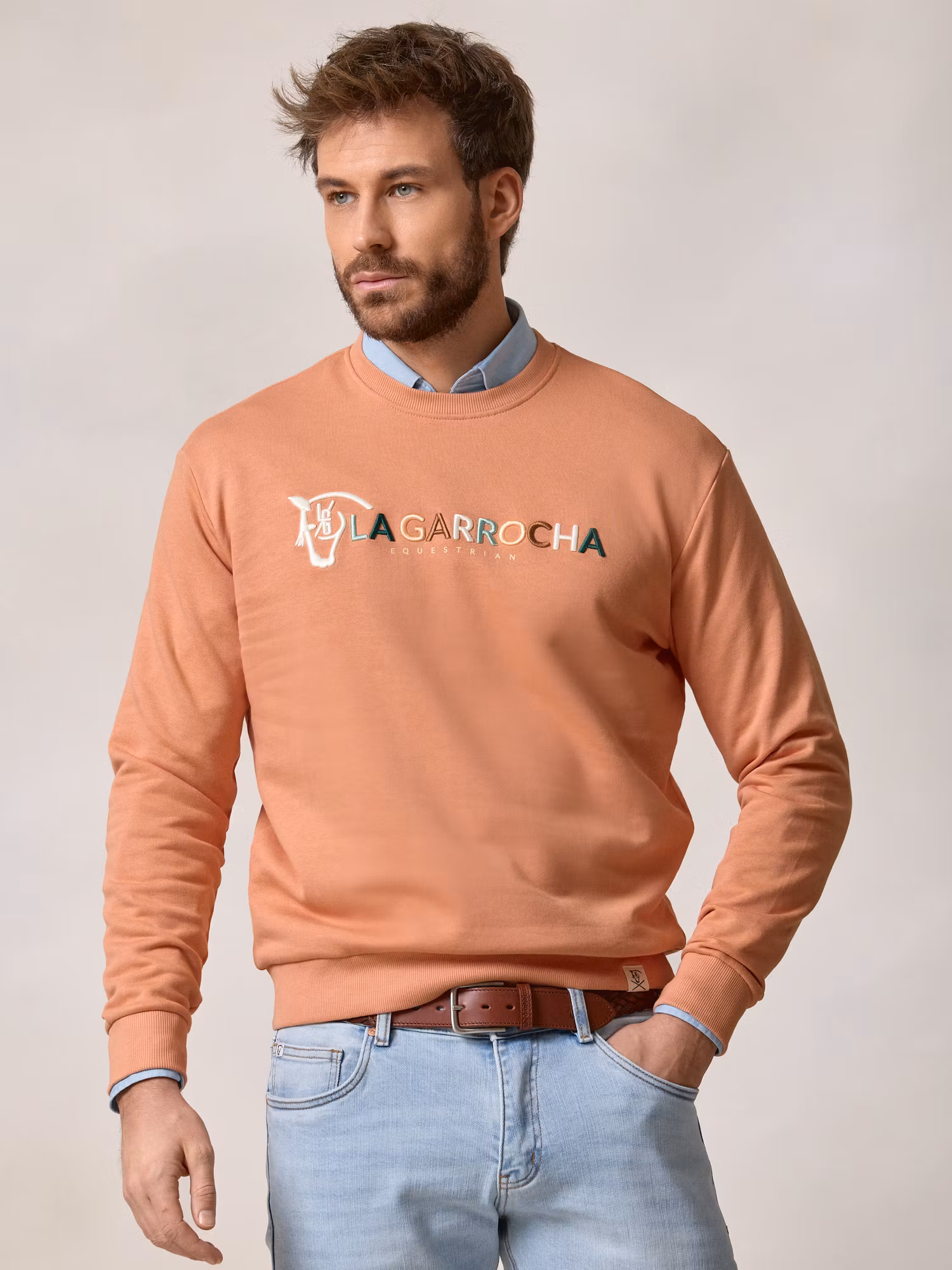 Equestrian Sweatshirt | Salmón