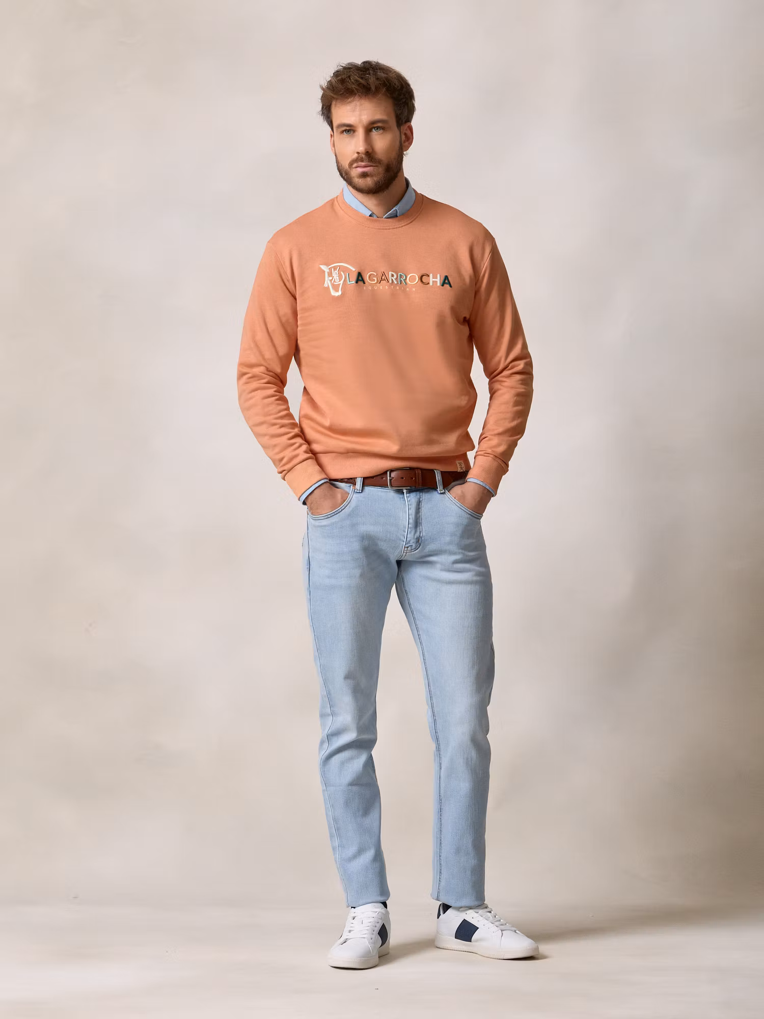 Equestrian Sweatshirt | Salmón