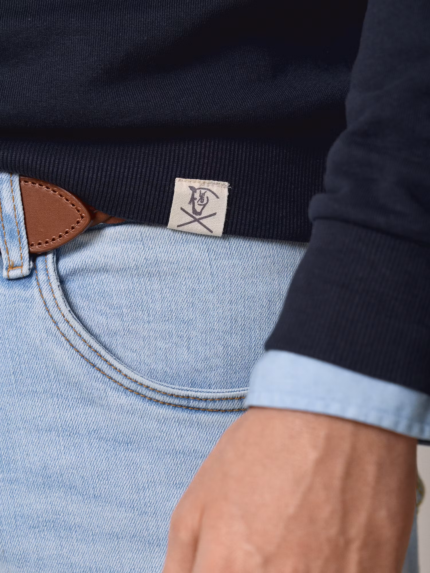 Quarter Sweatshirt | Navy Blue