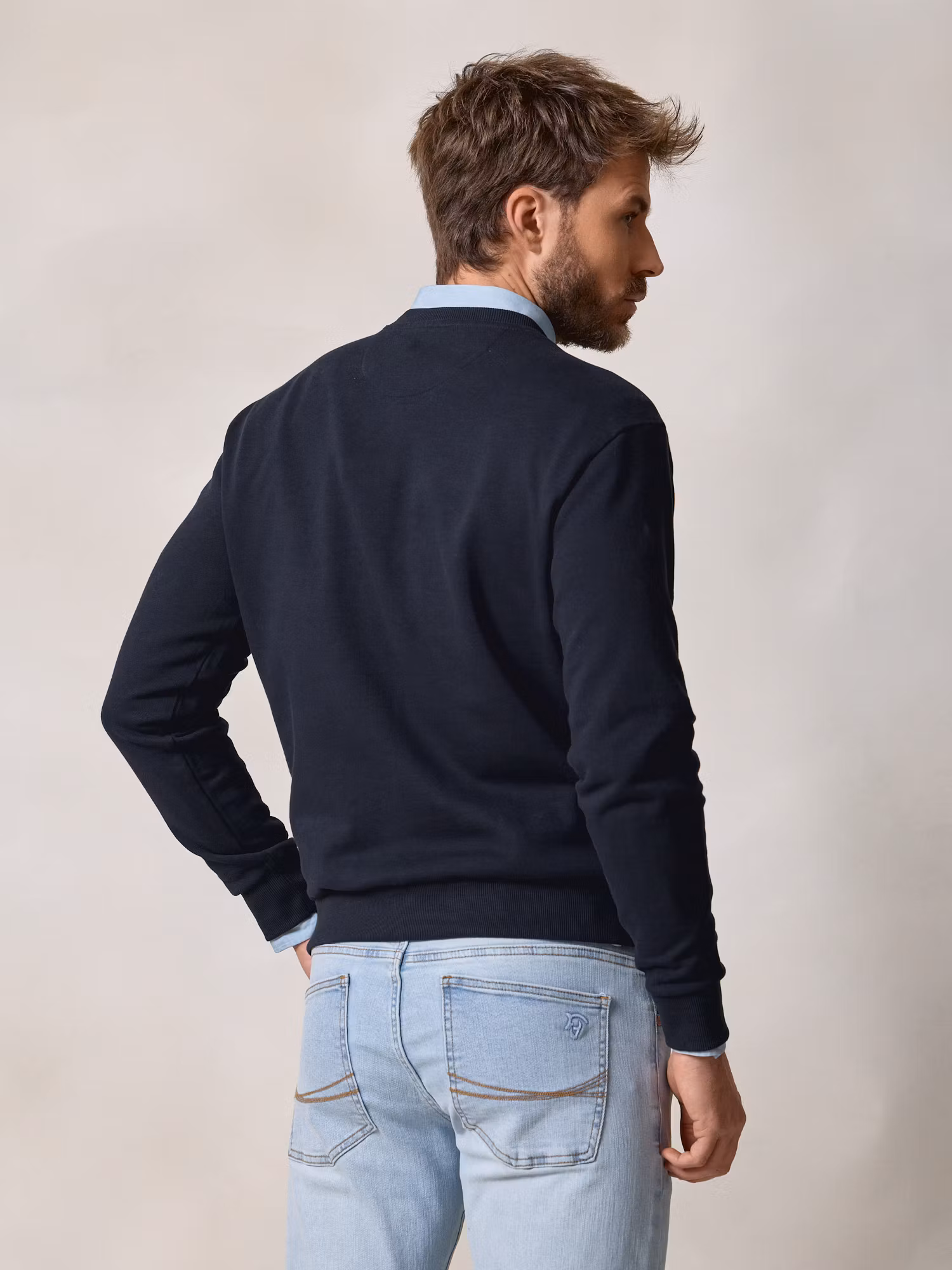 Quarter Sweatshirt | Navy Blue
