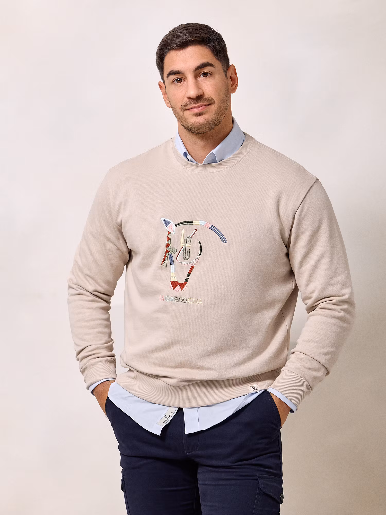 Quarter Sweatshirt | Nude