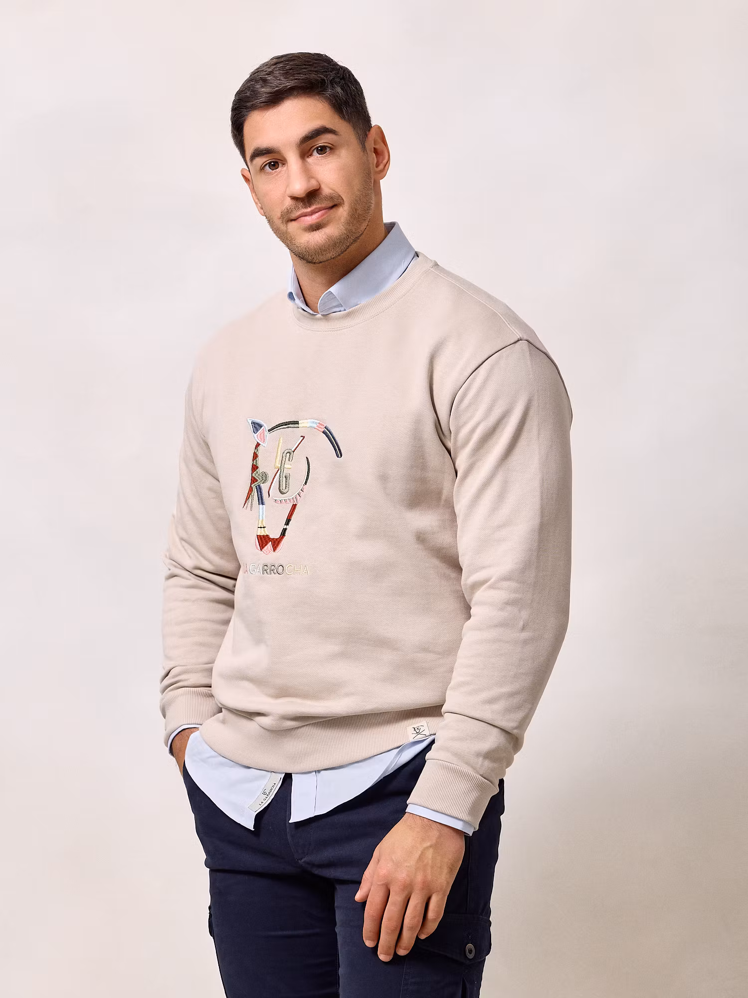 Quarter Sweatshirt | Nude