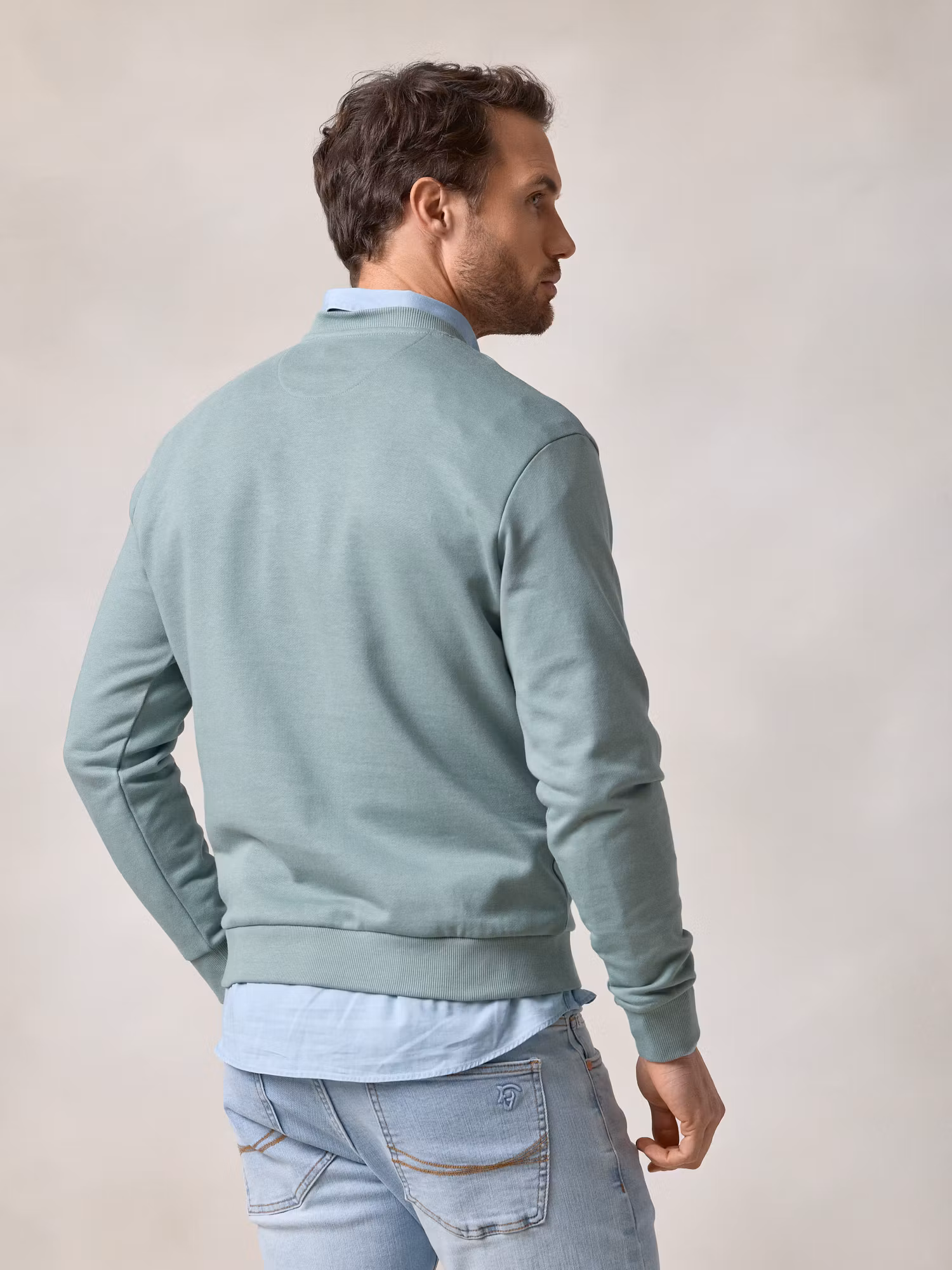 Horse Flock Sweatshirt | Ocean Blue