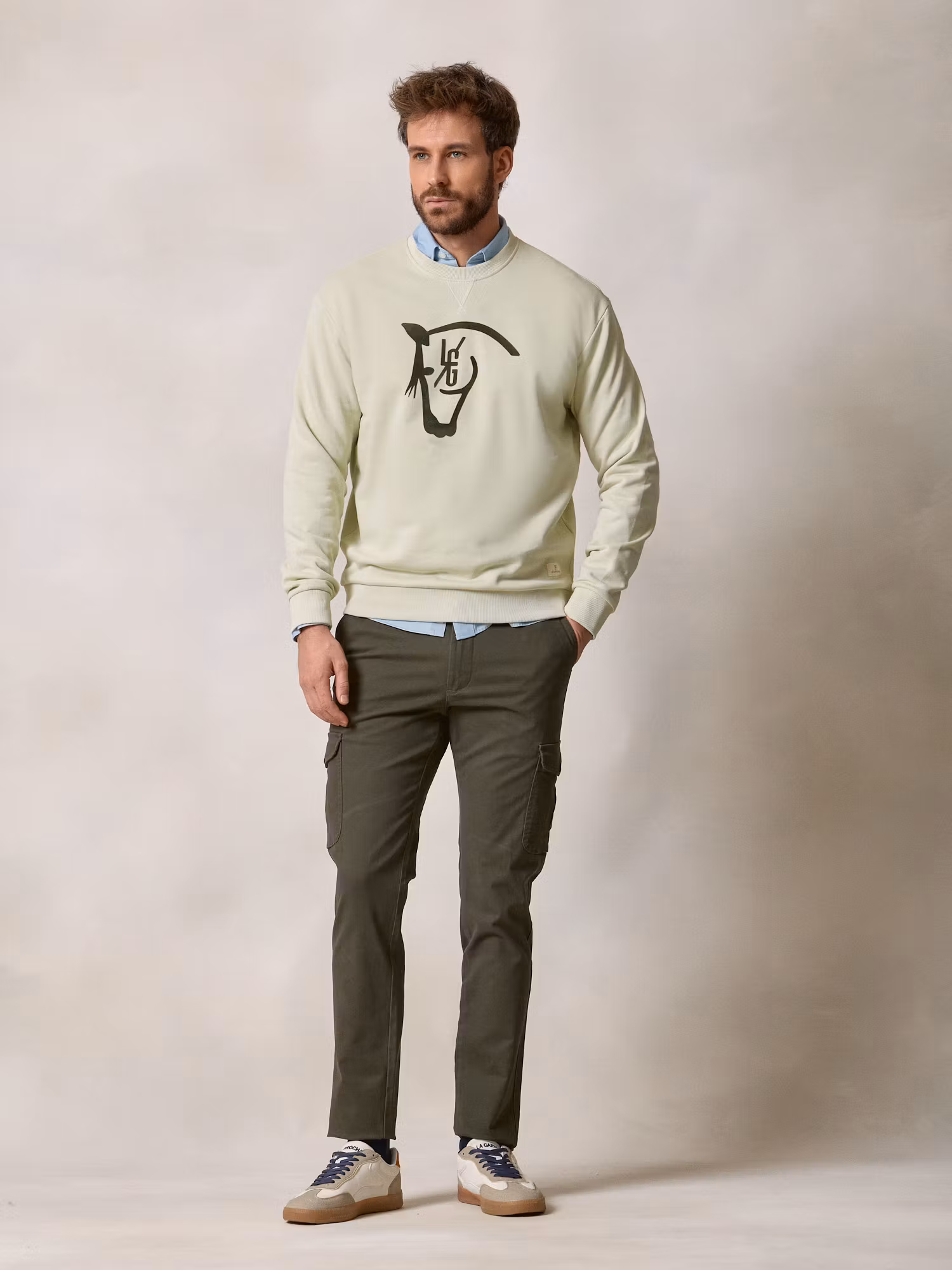 Horse Flock Sweatshirt  | Light Green