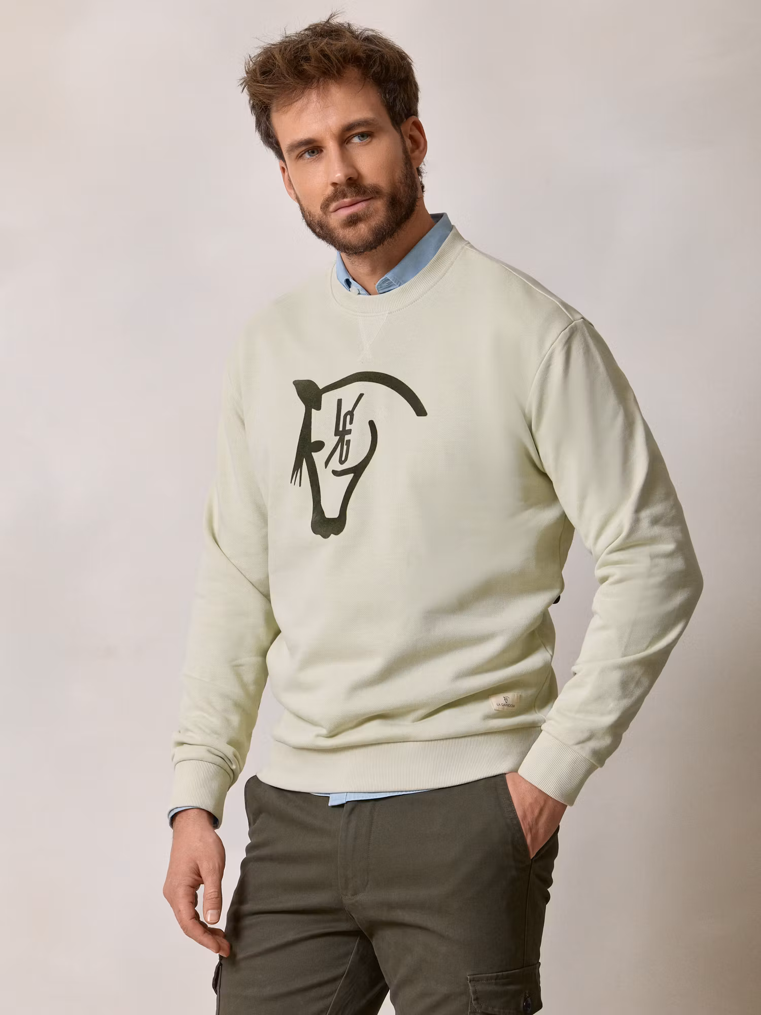 Horse Flock Sweatshirt  | Light Green