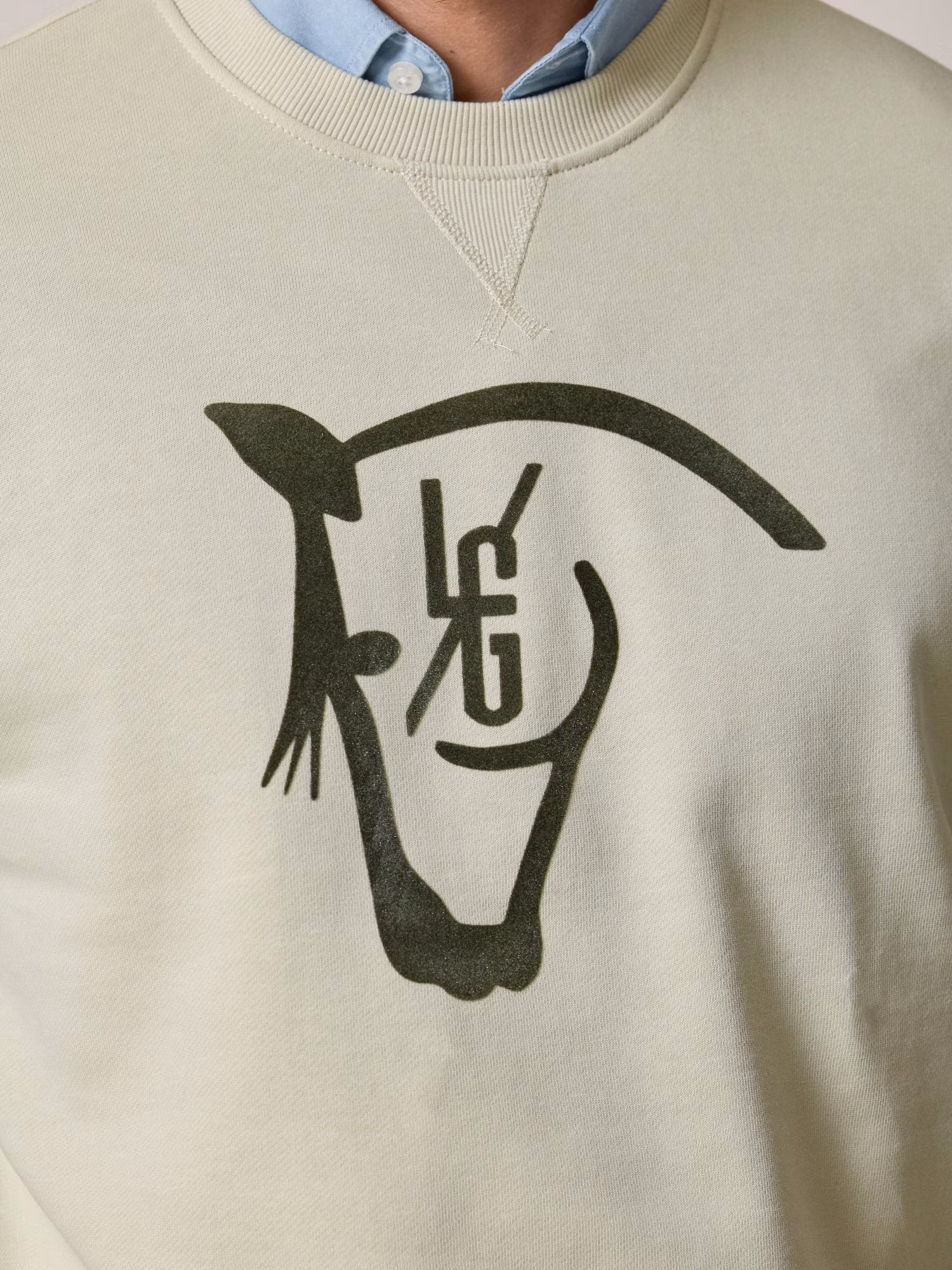 Horse Flock Sweatshirt  | Light Green