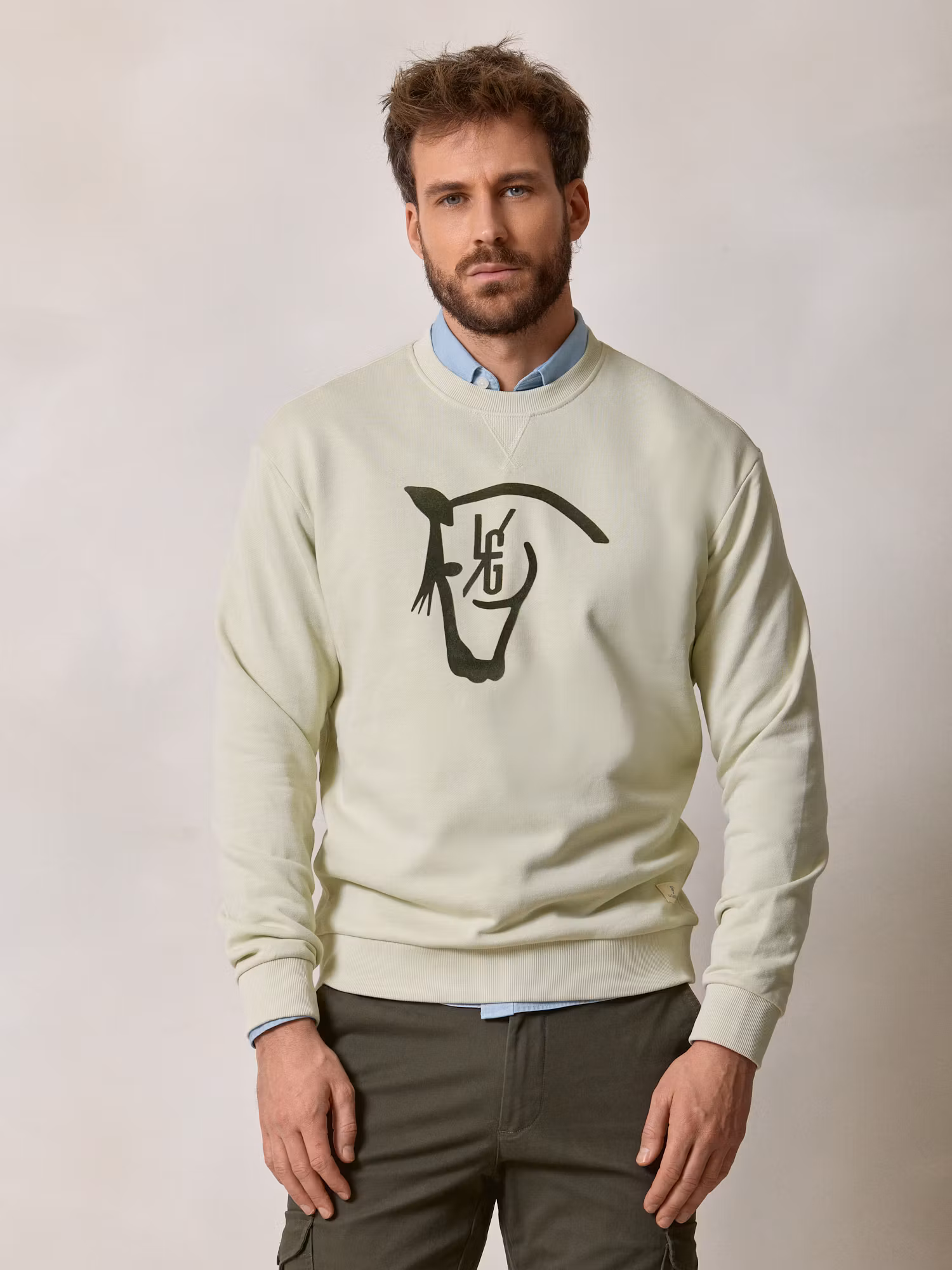 Horse Flock Sweatshirt  | Light Green