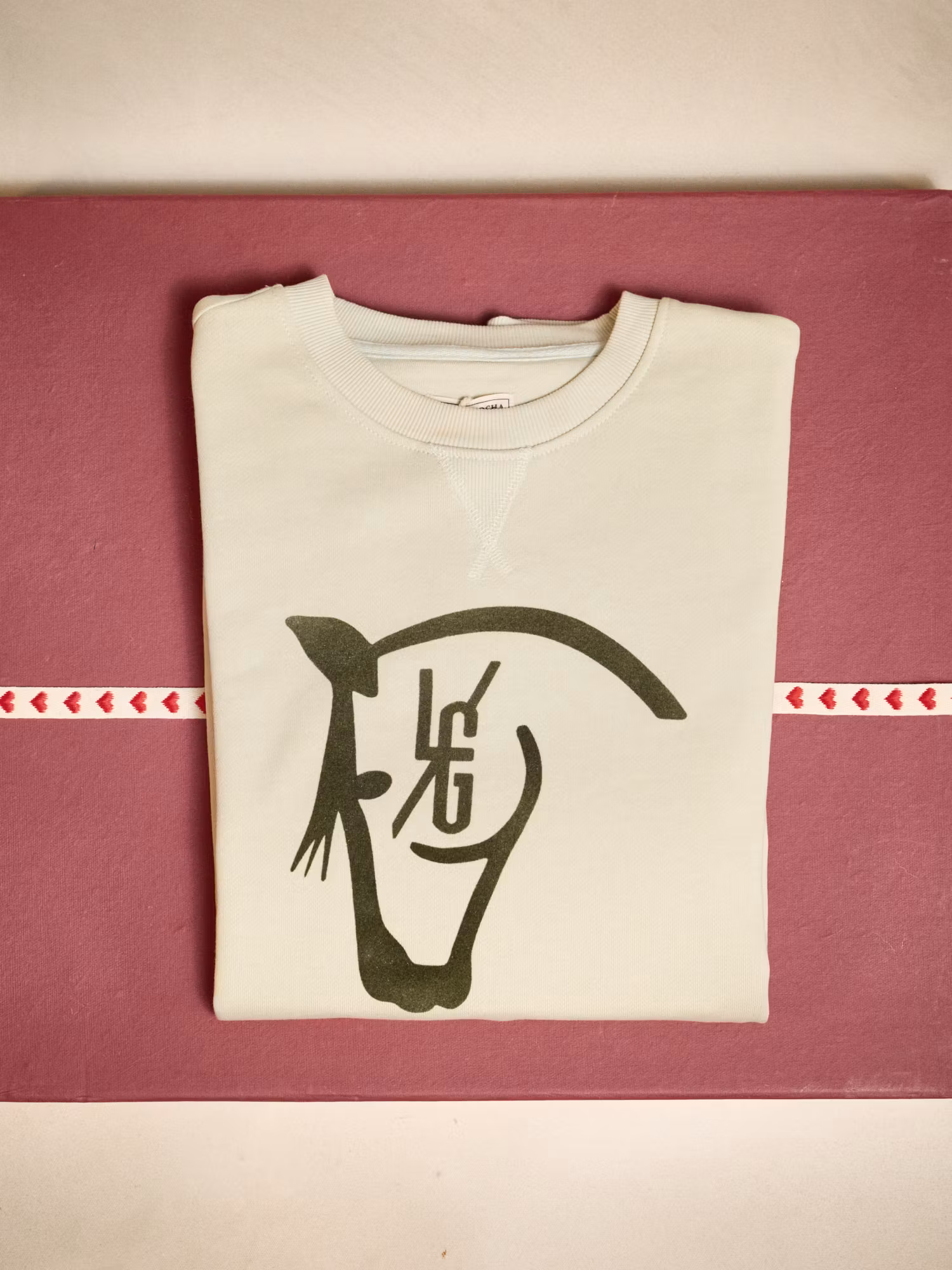 Sweatshirt Horse Flock | Verde Light