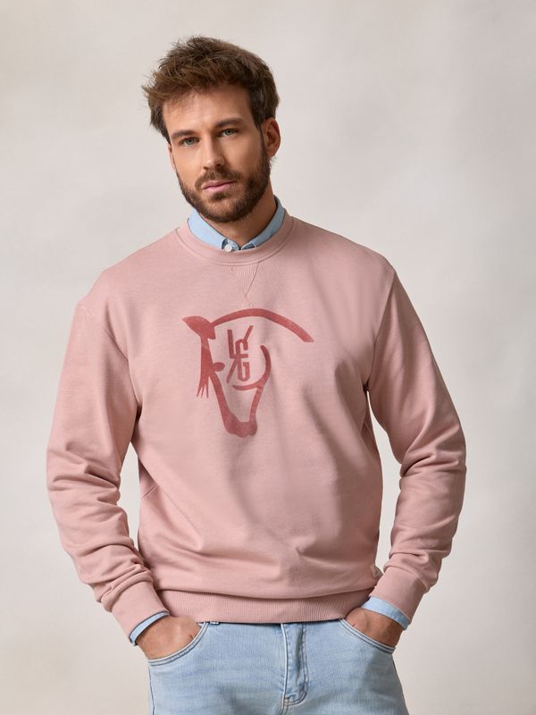 Sweatshirt Horse Flock | Rosa