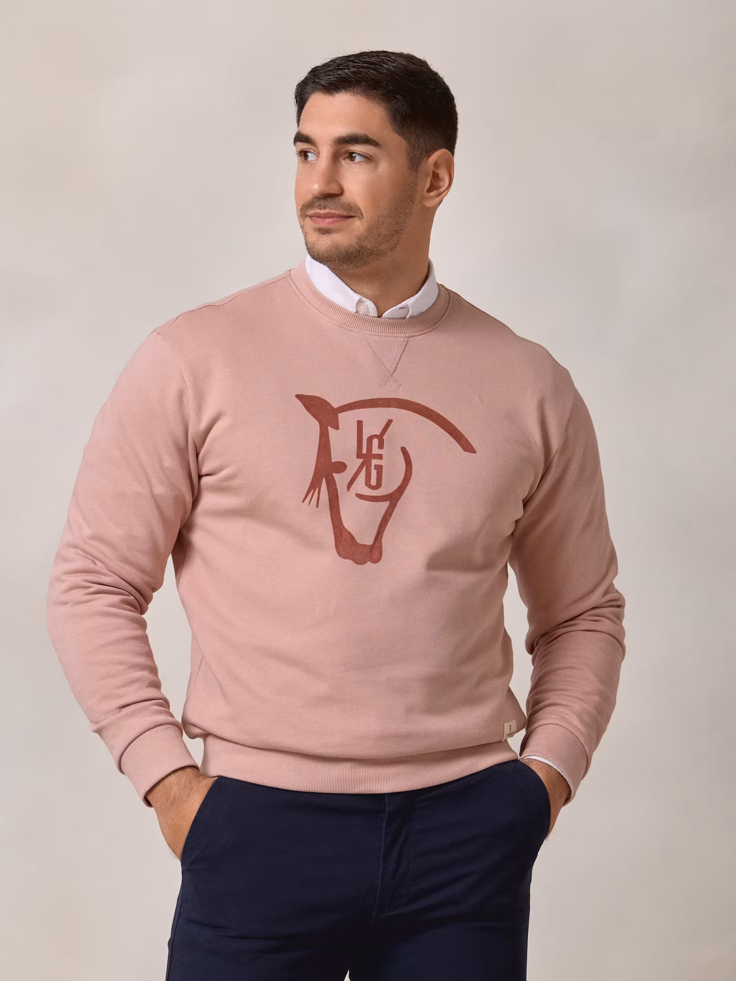  Horse Flock Sweatshirt | Pink