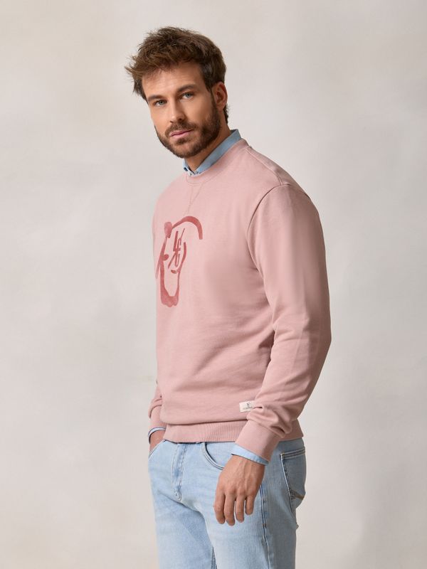 Sweatshirt Horse Flock | Rosa