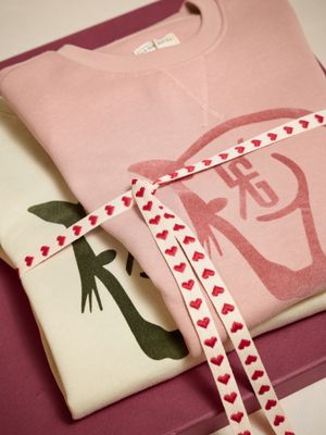 Sweatshirt Horse Flock | Rosa