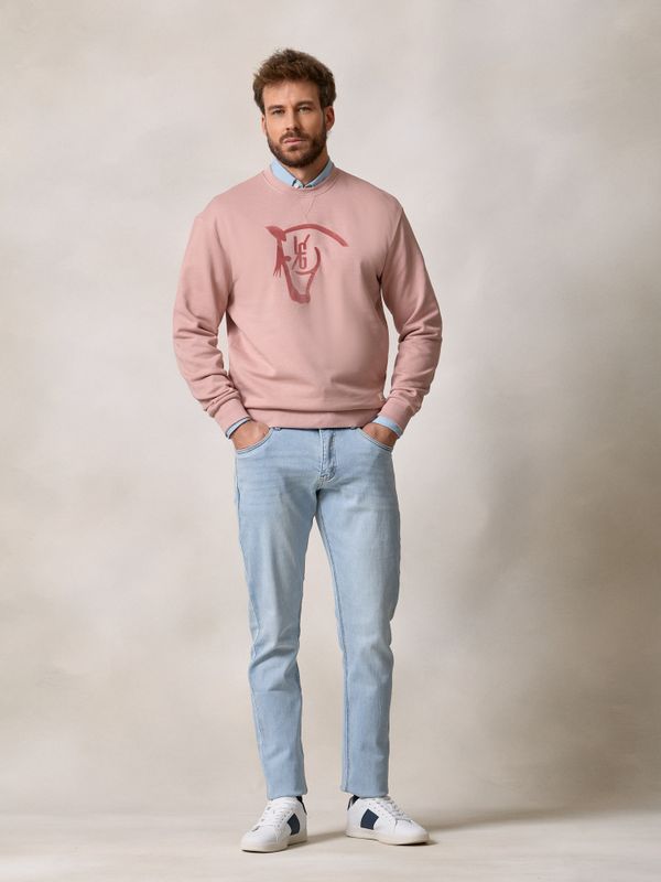 Sweat-shirt Horse Flock | Rose