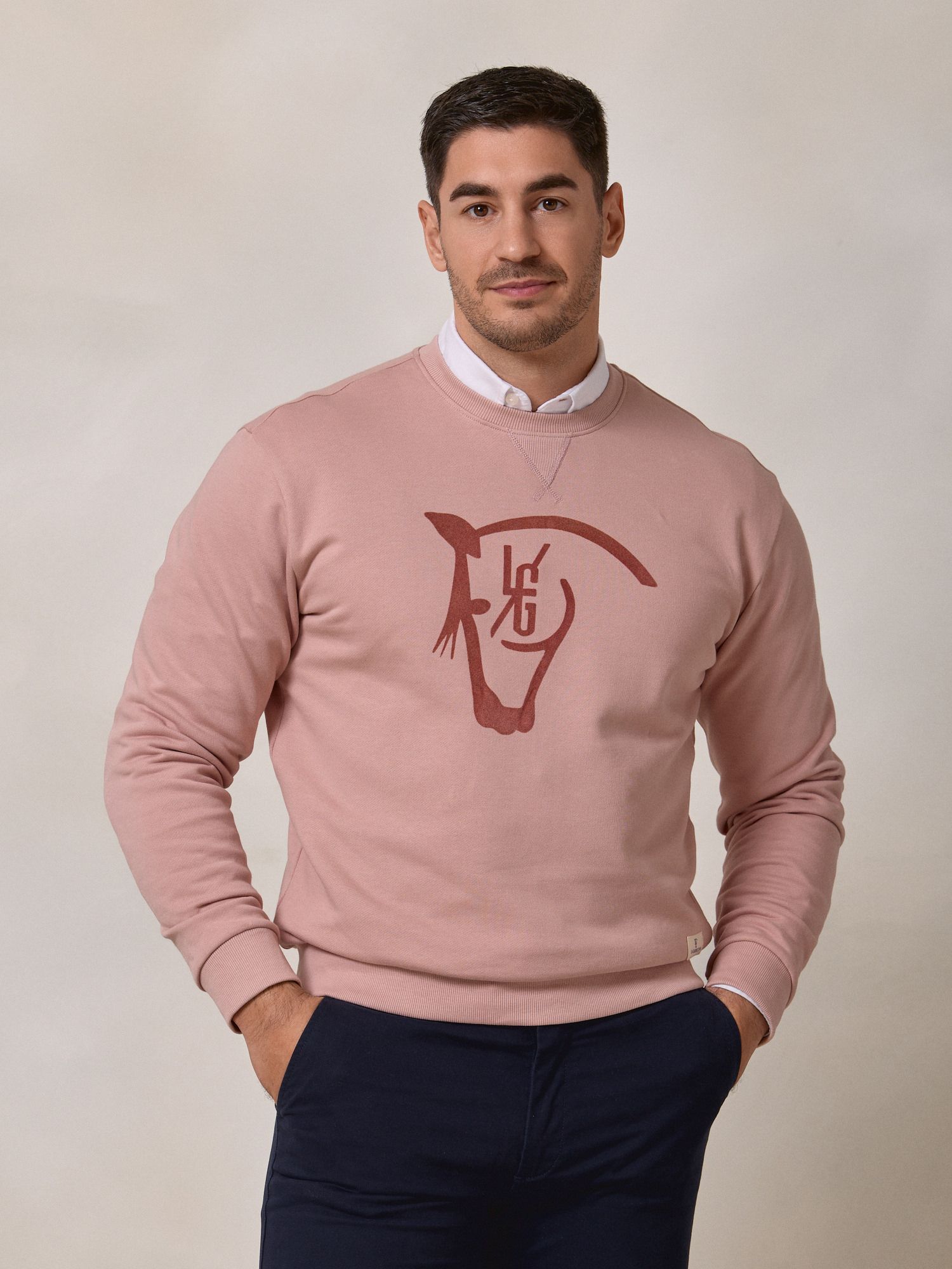  Horse Flock Sweatshirt | Pink