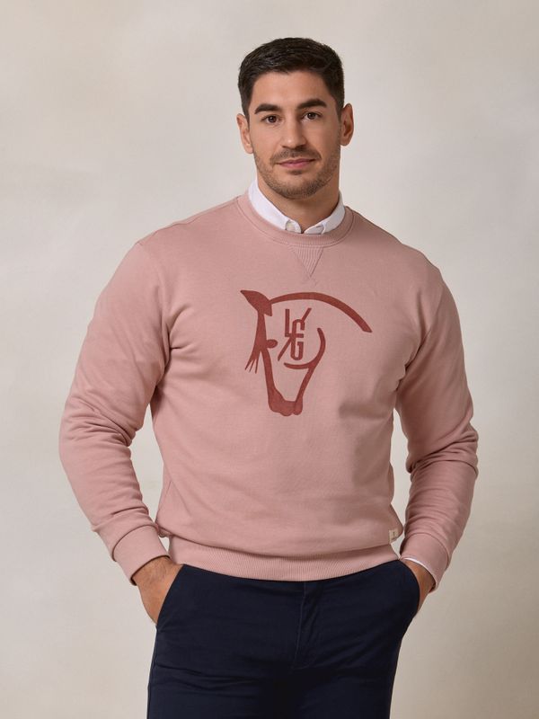 Sweatshirt Horse Flock | Rosa