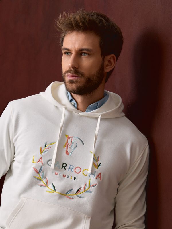 Sweat-shirt à Capuche Laurier | Écru