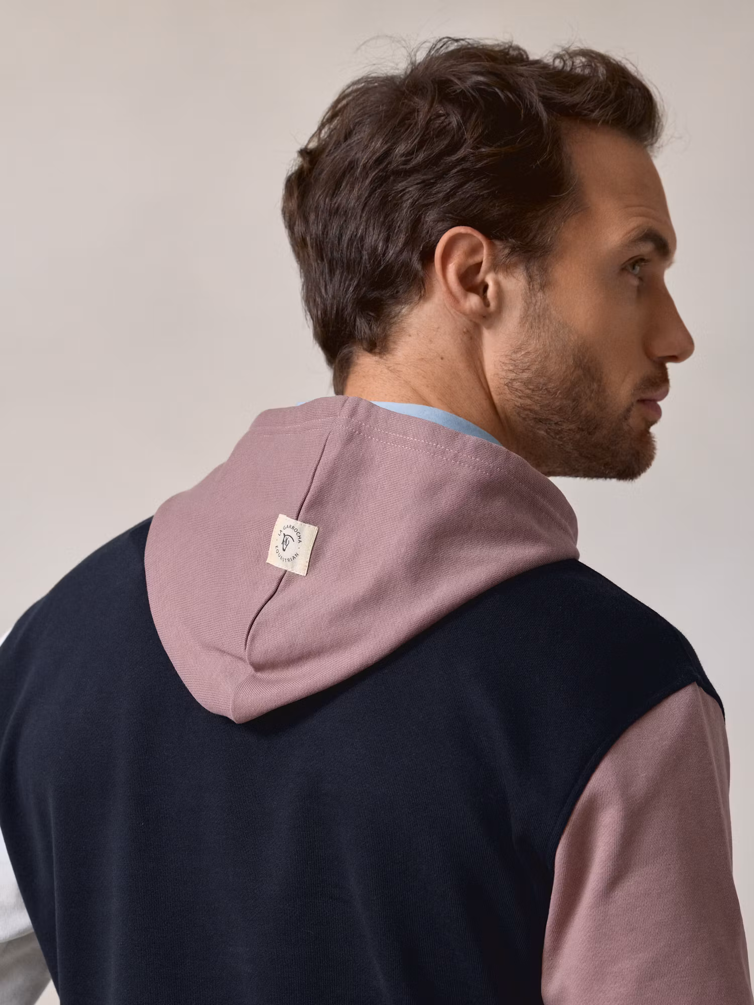 Multicolour Hooded | Navy Blue