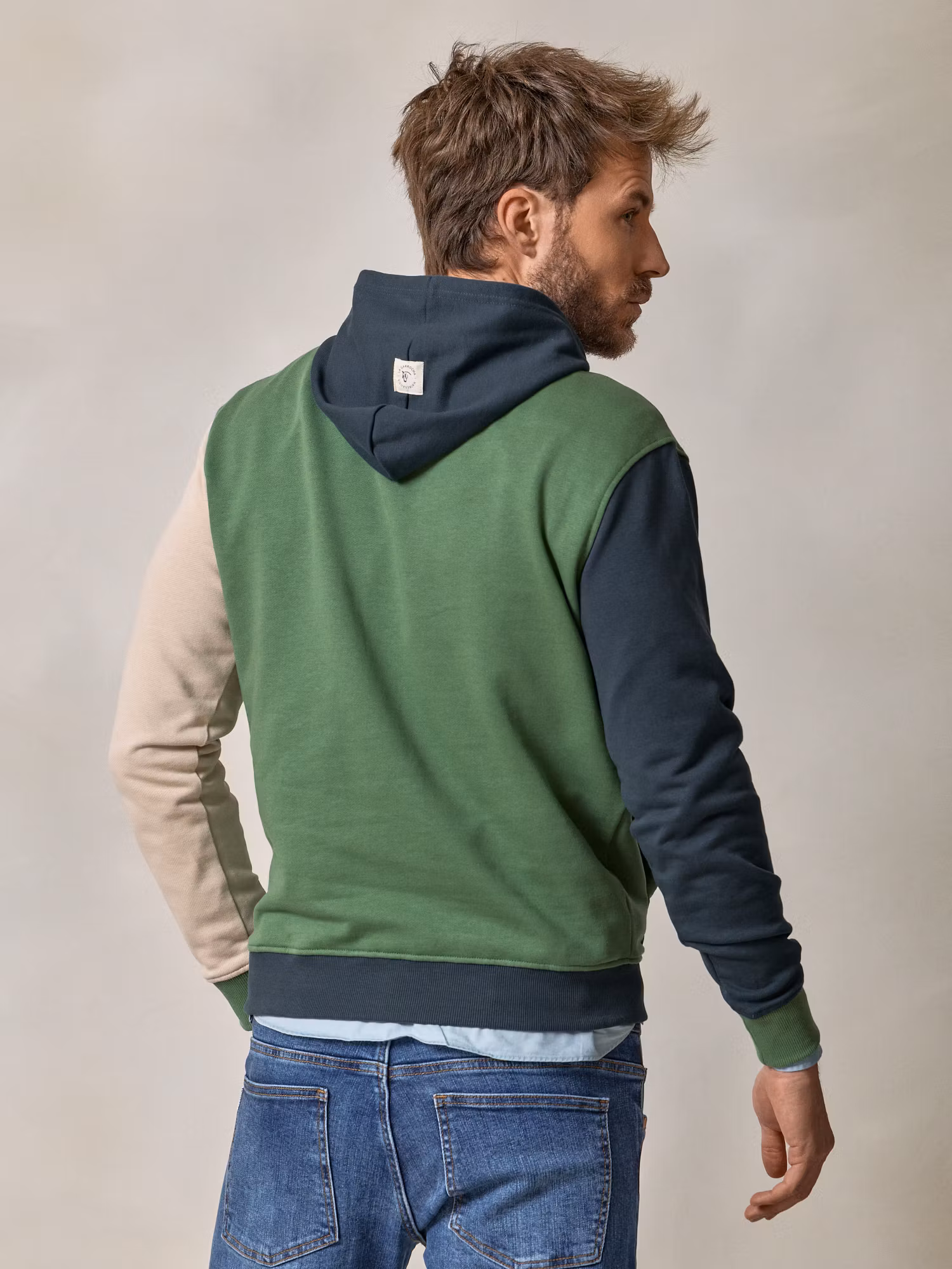 Multicolour Hooded | Ivy green