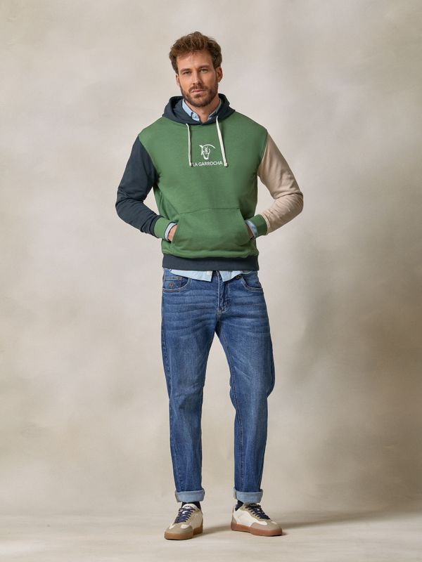 Sweat-shirt à Capuche Multicolore | Vert Lierre