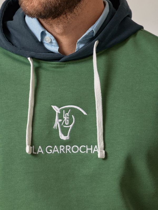 Sweat-shirt à Capuche Multicolore | Vert Lierre