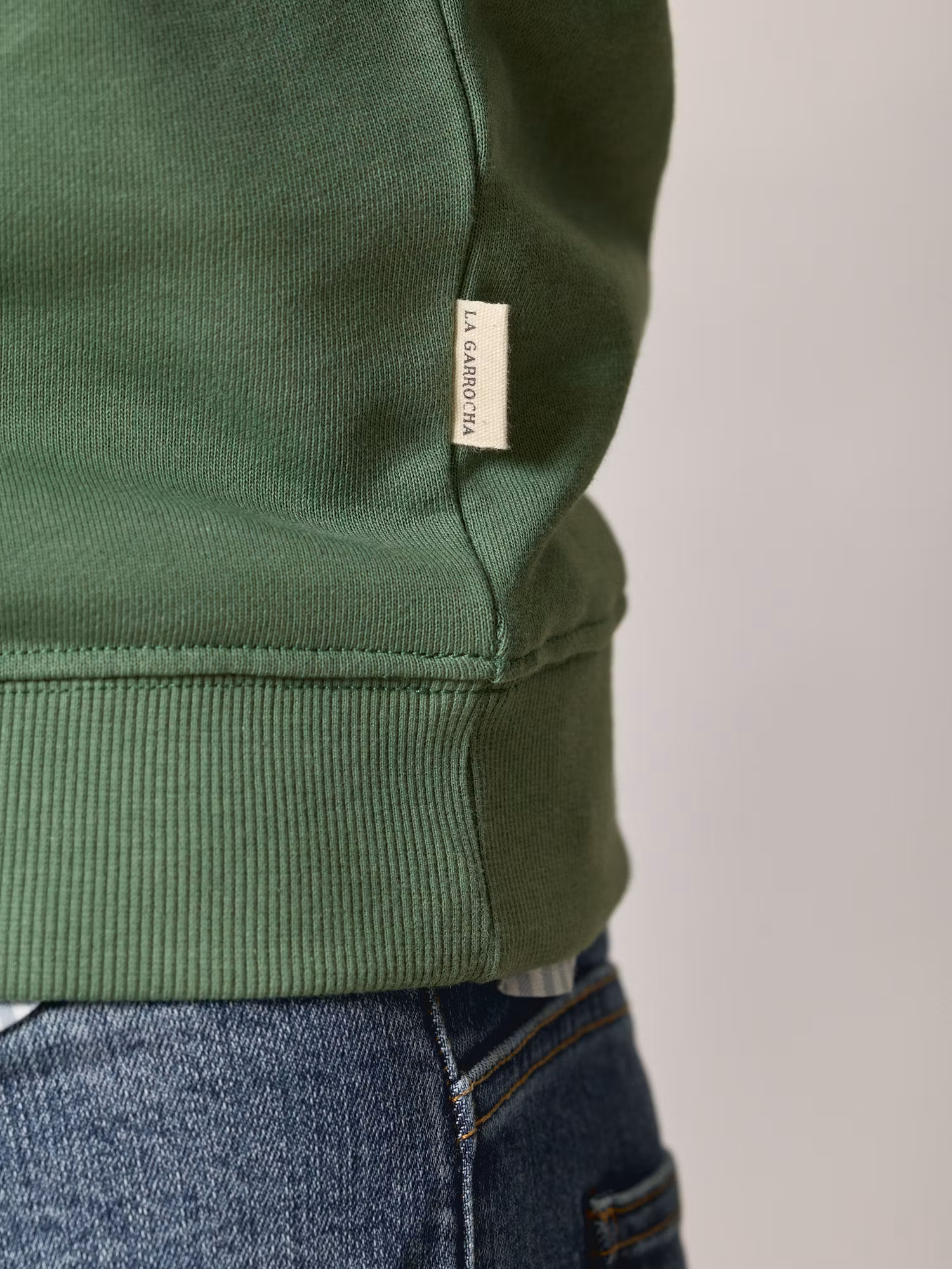 Basic Half-Zip Sweatshirt | Ivy Green