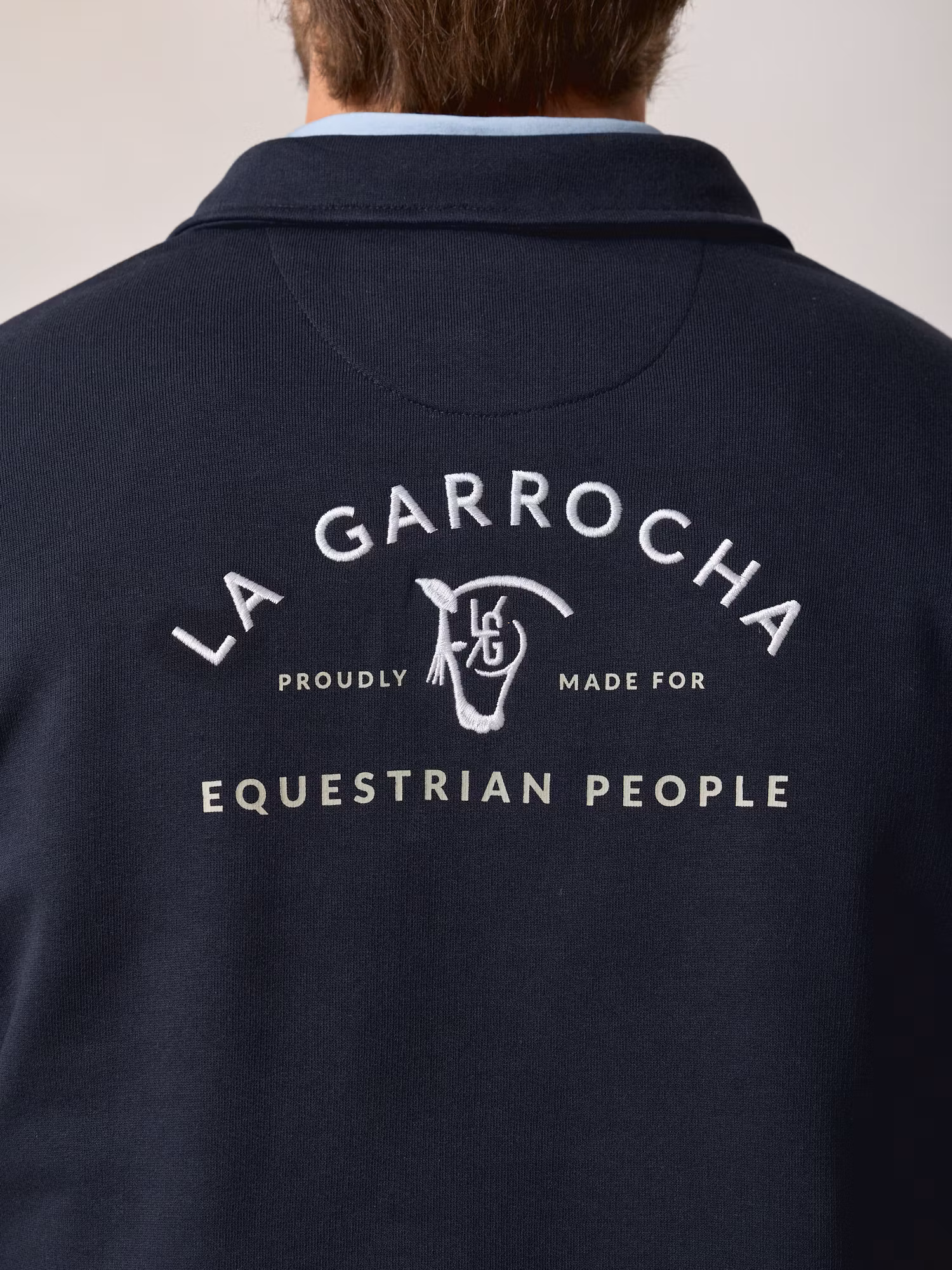 Polo Neck Sweatshirt | Navy Blue