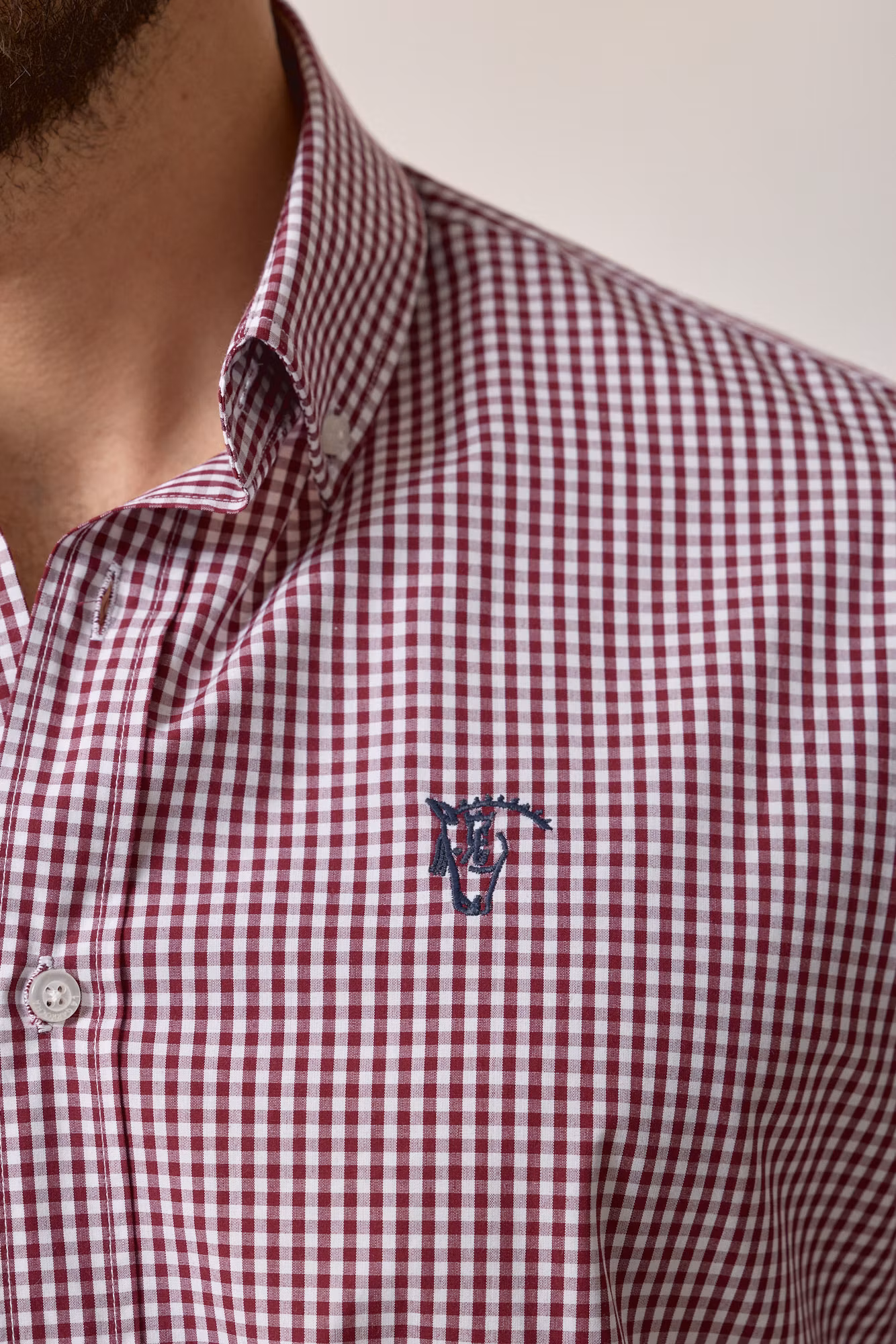 Chemise à carreaux vichy | Rouge Vin