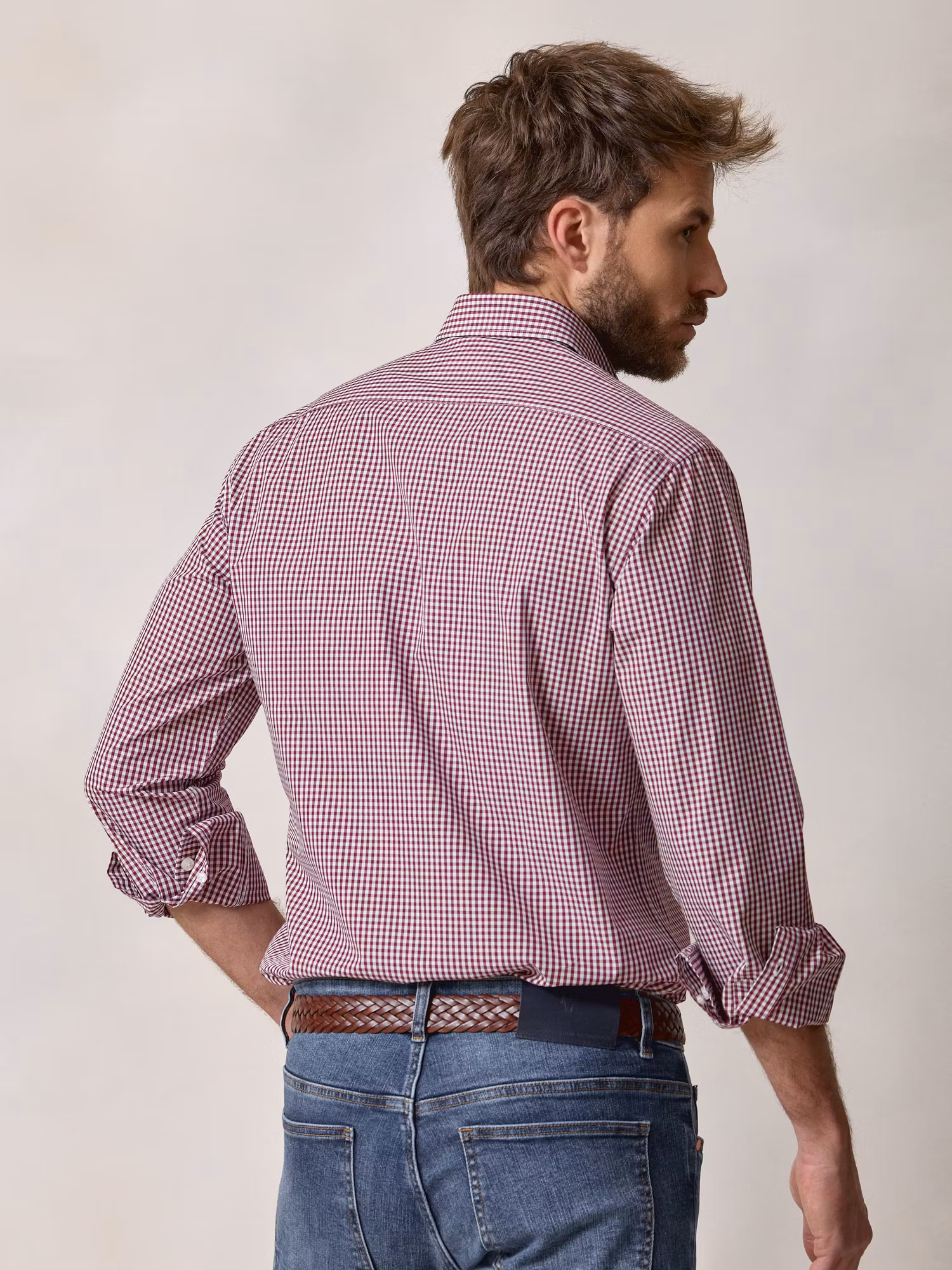 Chemise à carreaux vichy | Rouge Vin