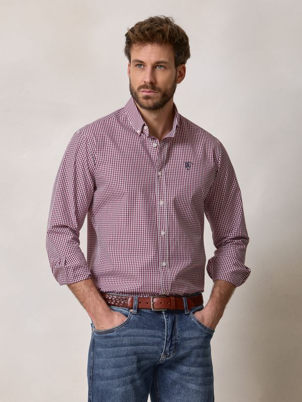 Camisa Cuadro Vichy | Tinto
