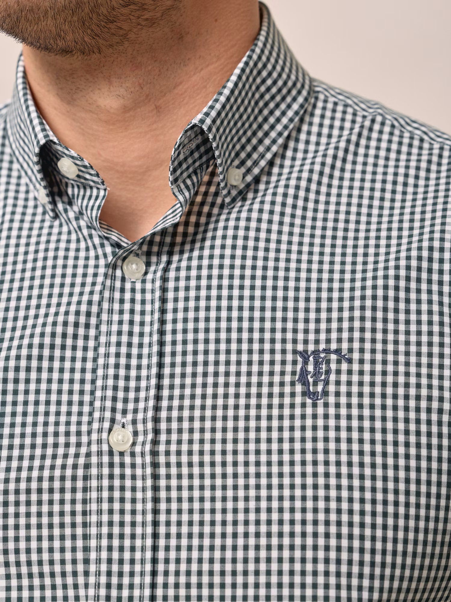 Chemise à carreaux vichy | Vert Sapin