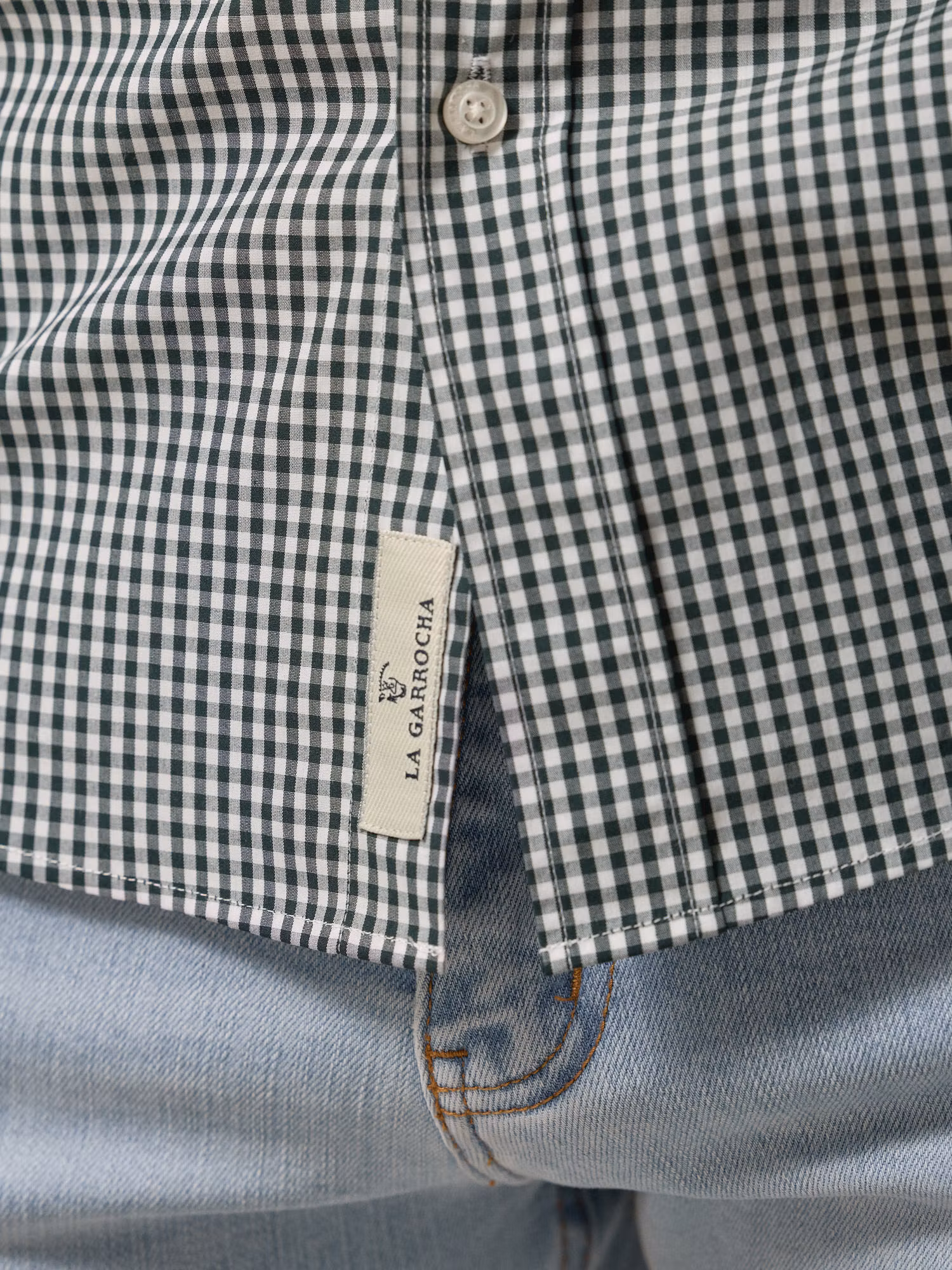 Chemise à carreaux vichy | Vert Sapin