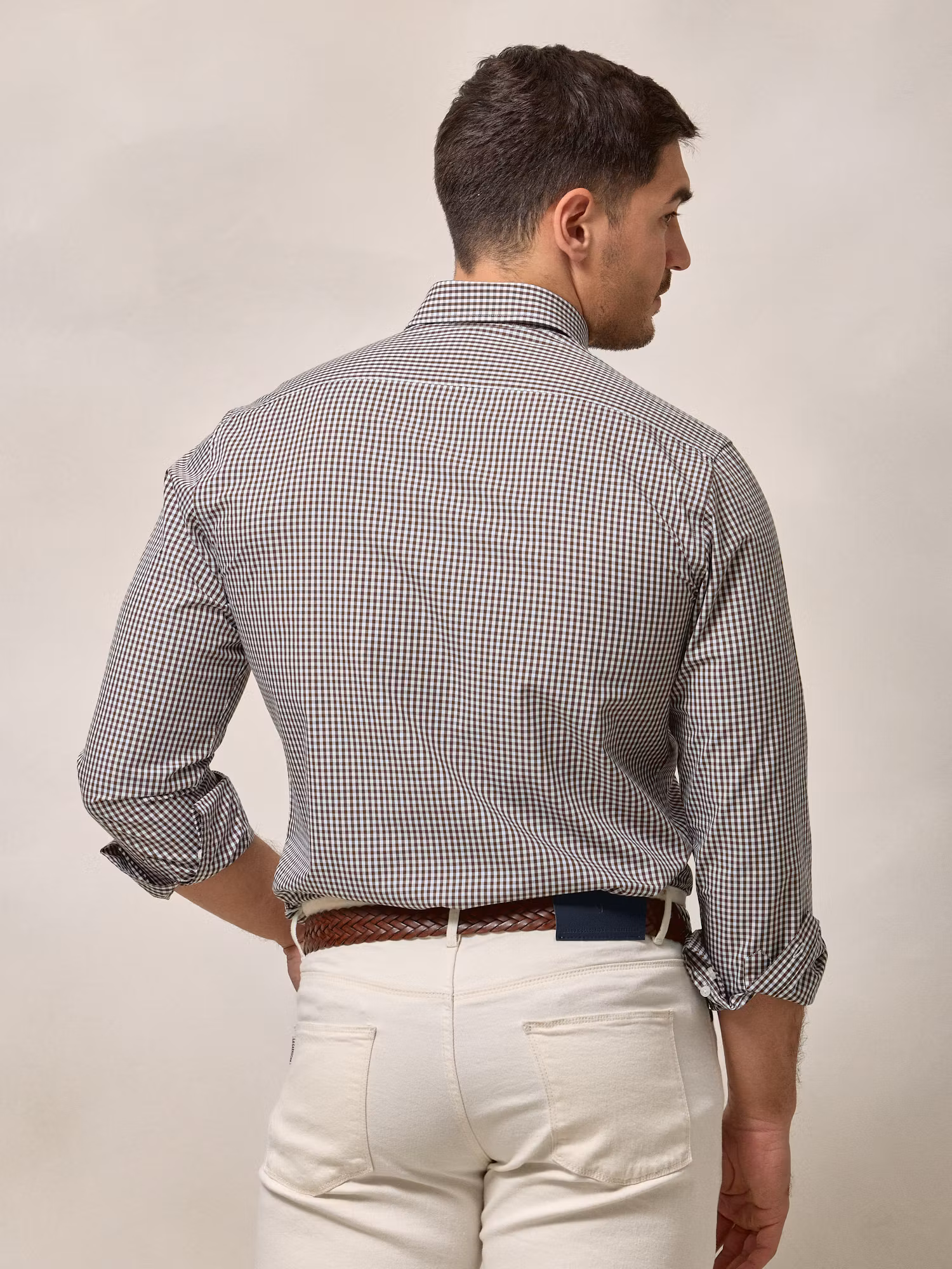 Chemise à carreaux vichy | Marron