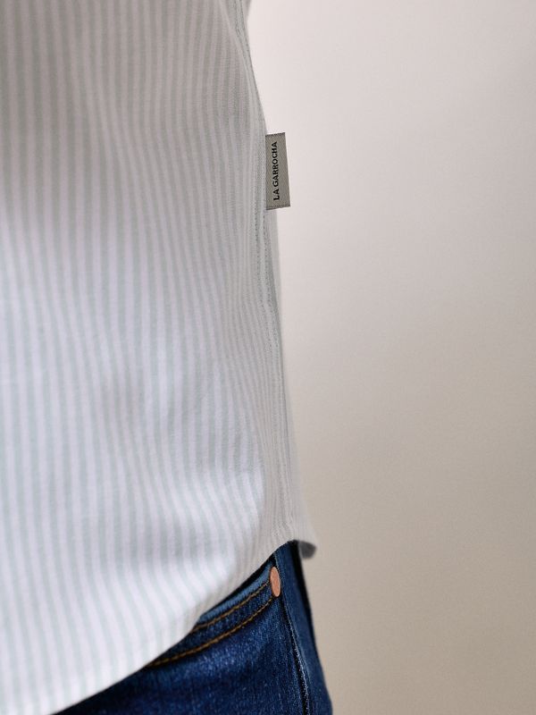 Camisa Mini Oxford Rayas | Salvia