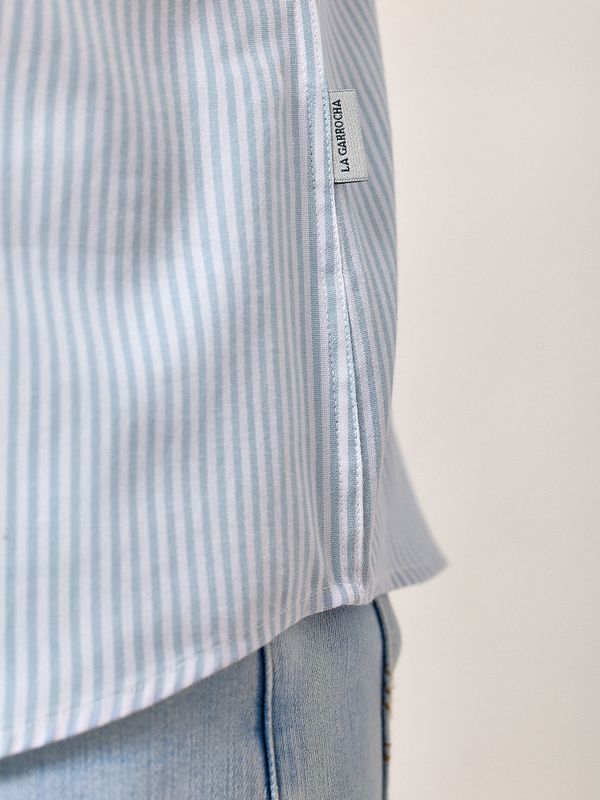 Chemise Oxford à Rayures | Azul Celeste
